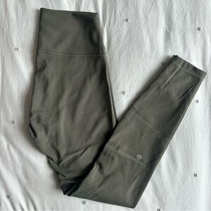 Lululemon Olive Green High-Waisted Leggings